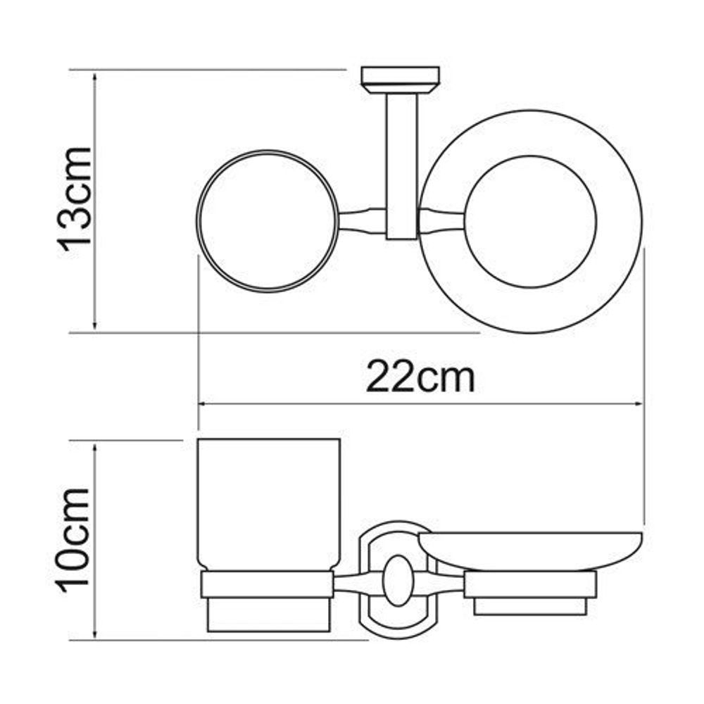 Oder K-3026 Держатель стакана и мыльницы