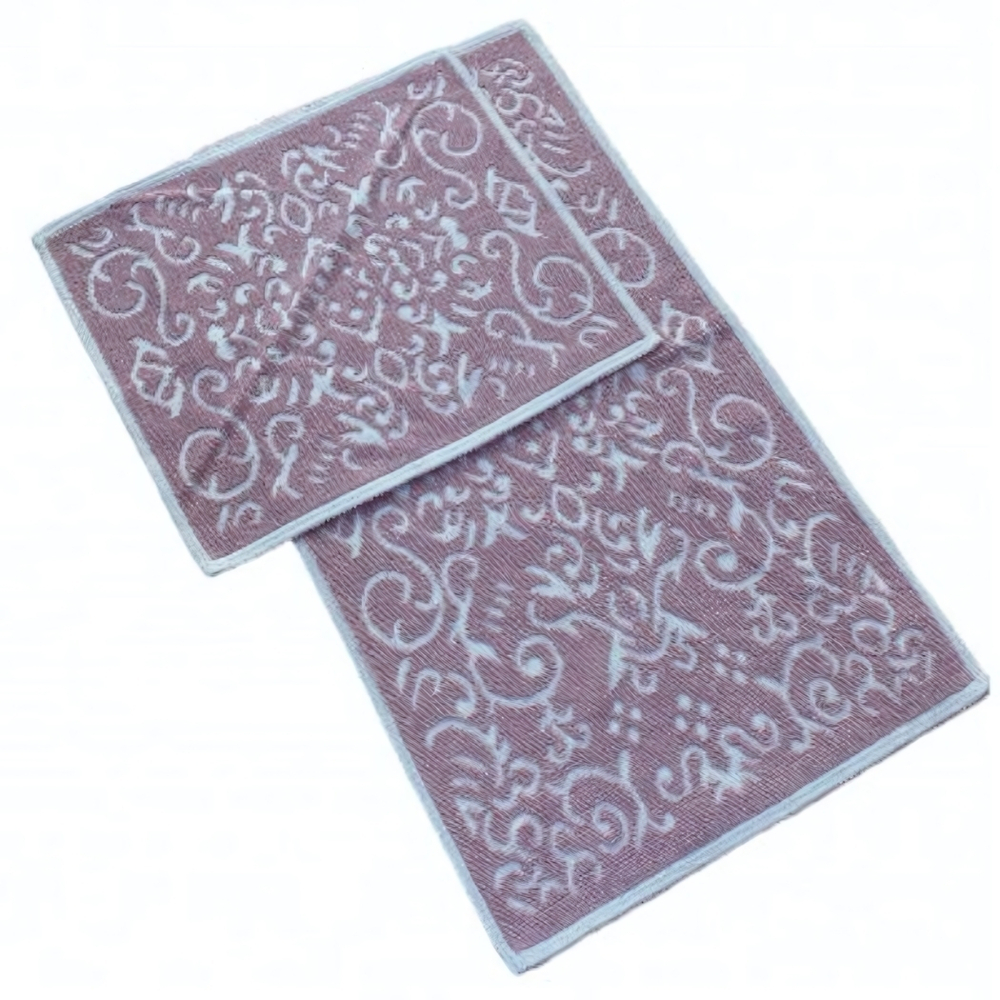 Набор ковриков для ванной комнаты хлопковые ZALEL 60*100+50*60 DESEN 3