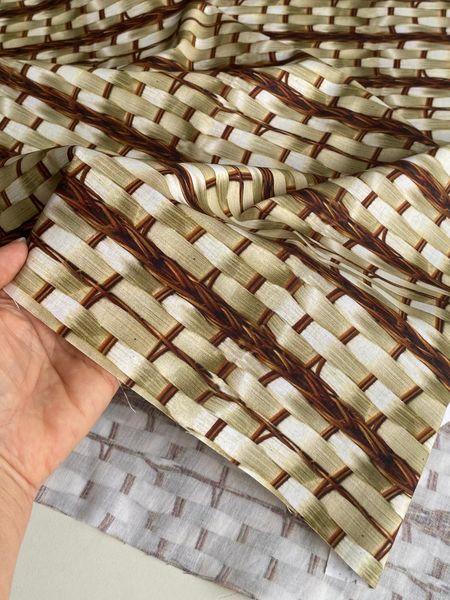 ПЛЕТЕНКА ИМИТАЦИЯ ФАКТУР 100% хлопок Handmade Fabrics 3