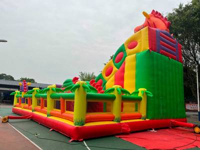Коммерческий надувной батут «Три дракона», 13*9*9 м