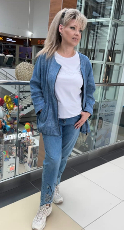 Жакет из микро-вельвета