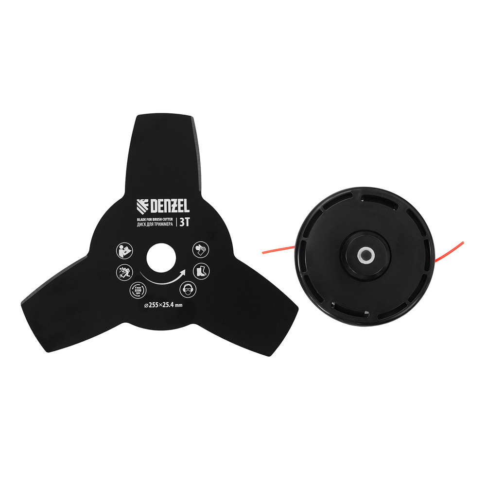 Триммер бензиновый DR-52S, 52 см3, разъемная штанга, состоит из 2 частей Denzel