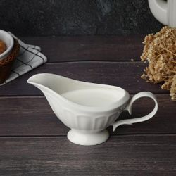 Соусник 220 мл 19,8*8 см h10,4 см с ручкой фарфор Bella Noble [1]