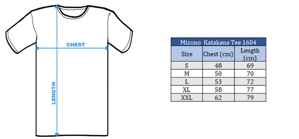 Mizuno T-shirt Katakana Tee K2GA1604 harbor blue