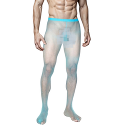 Мужские легинсы сетчатые бирюзовые с вырезами сзади LaBlinque LB15378