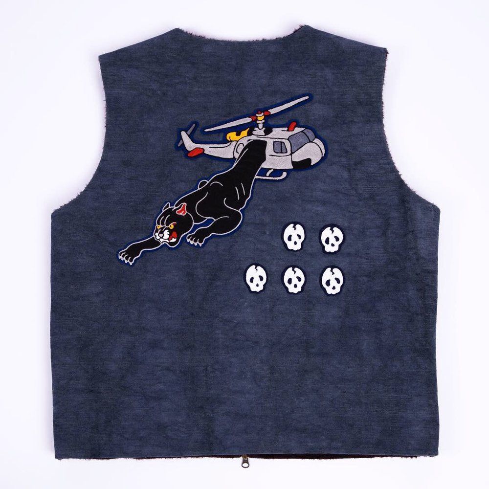 Жилет Canvas Alpaca with chain stitch