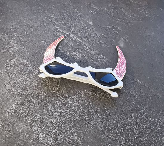 Очки Черт жёлтые с зелёным