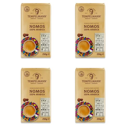 Кофе молотый Tеmpelmann Nomos 250 г, 4 шт