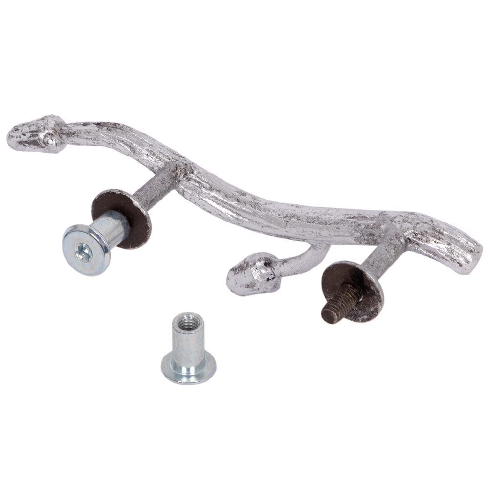 Ручка мебельная Орхидея Симпл 5х14.5см Античное серебро