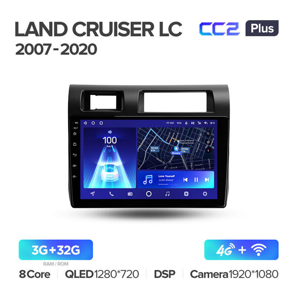 Teyes CC2 Plus 9" для Toyota Land Cruiser 70 2007-2020