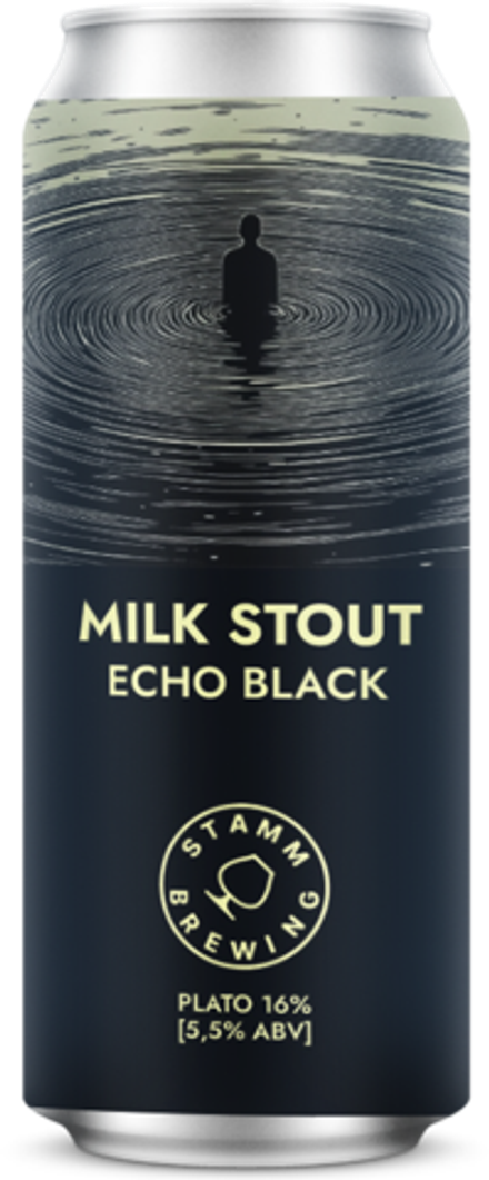Пиво Штамм Бир Эхо Блэк / Stamm Beer Echo Black 0.45 - банка