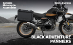 Кофры боковые алюминиевые Royal Enfield "Adventure", черные - 1990276