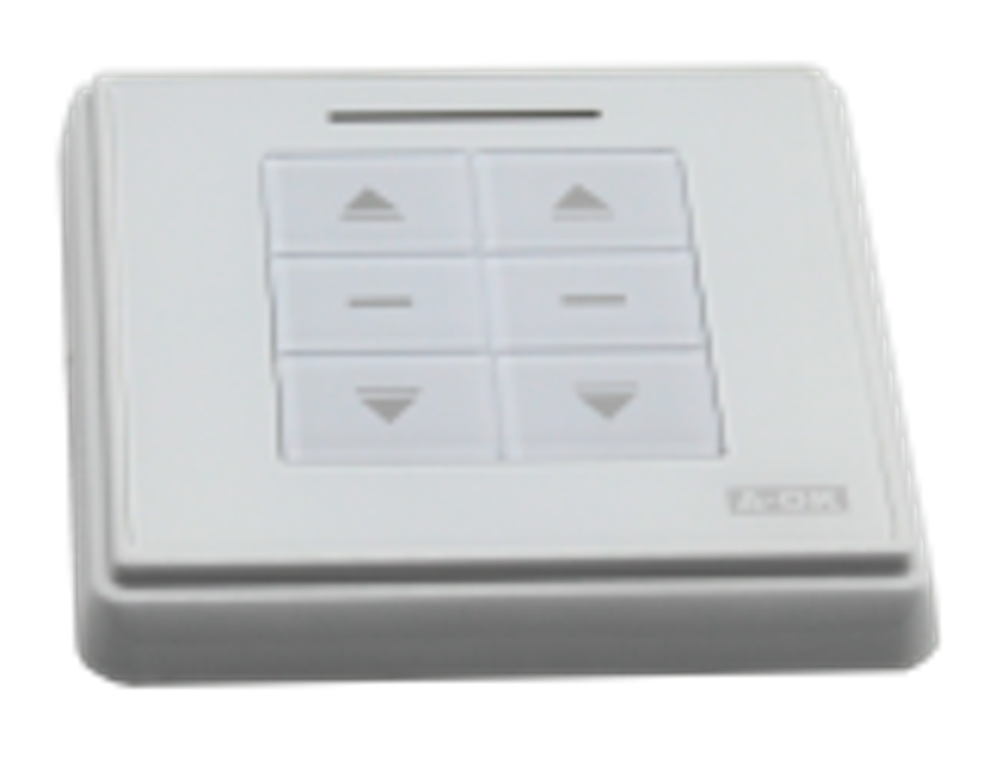 Кнопка настенная AC126-01, 2 канала, RTS белая