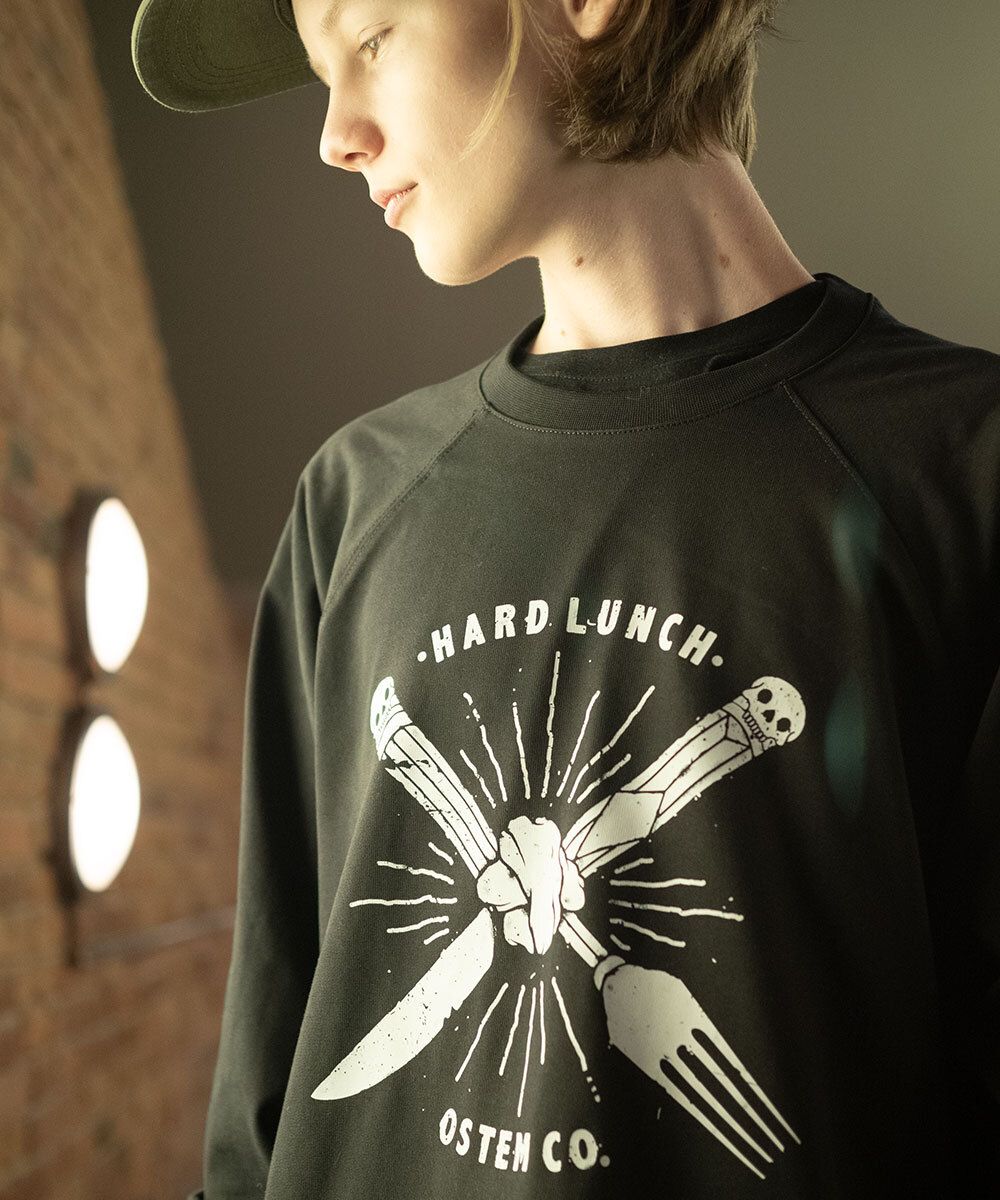 Лонгслив Hardlunch Fork and Knife черный