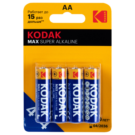Батарейки Kodak LR6 4+4BL MAX SUPER Alkaline AA