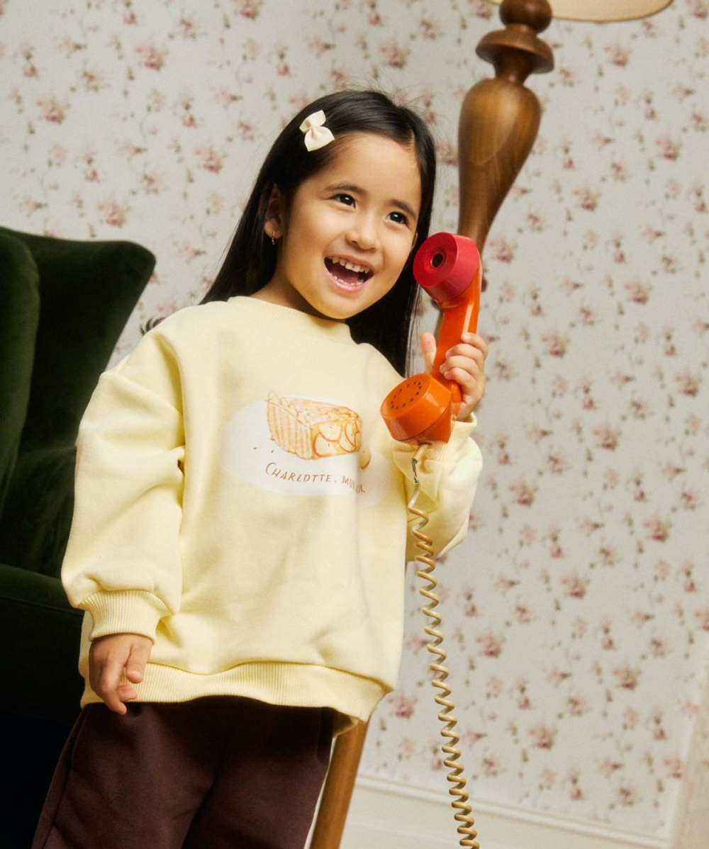 Свитшот утепленный "Со вкусом шарлотки"