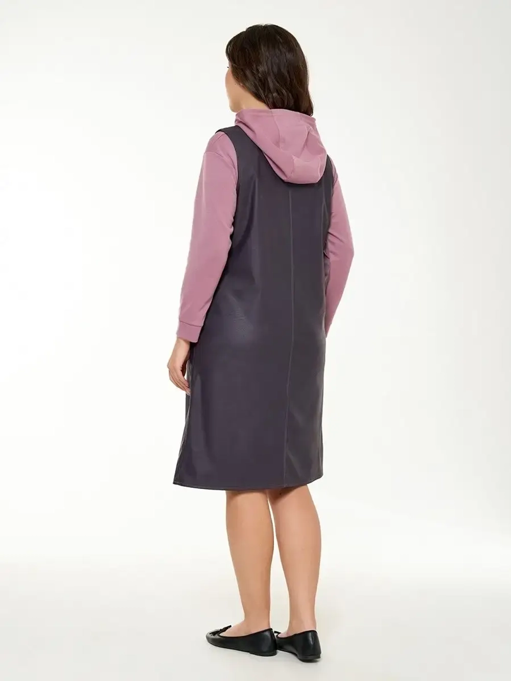 Сарафан из экокожи большие размеры