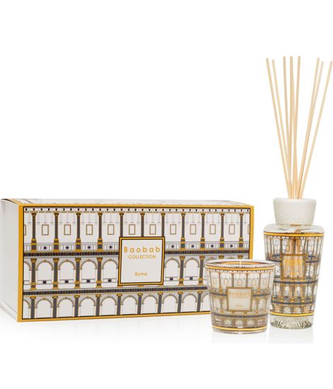 Roma, набор аромадиффузор и свеча My first Baobab, Baobab Collection