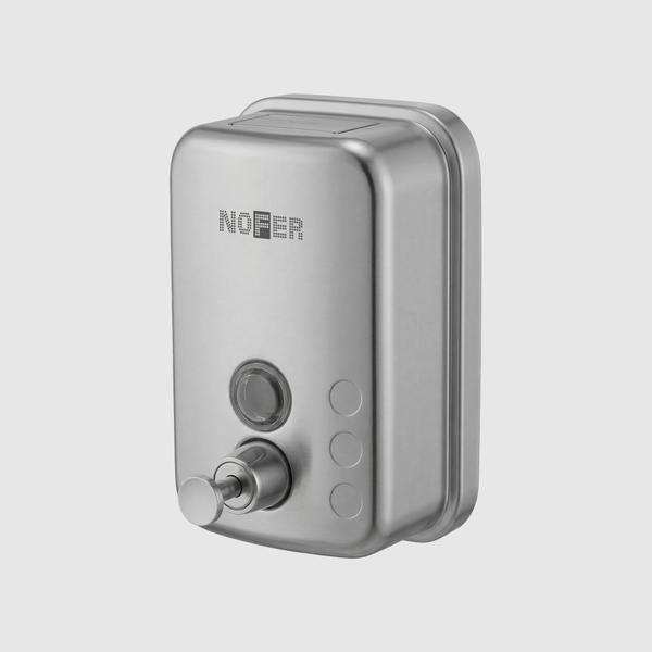 Диспенсер для мыла с кнопкой 600 мл. нерж. сталь INOX 03001.06.S матовый