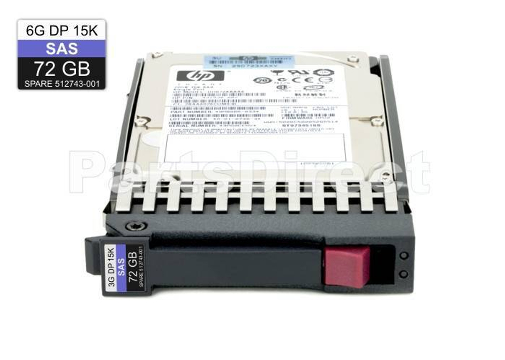 Жесткий диск HPE 518022-001 HP 72-GB 6G 15K 2.5 DP SAS