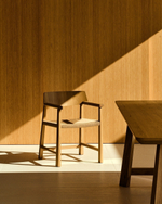 Стул Idun из массива дуба с натуральной отделкой и сиденьем из веревки