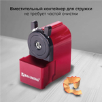 Точилка механическая BRAUBERG "JET" металлический механизм черный/малиновый (2 штуки в упаковке)