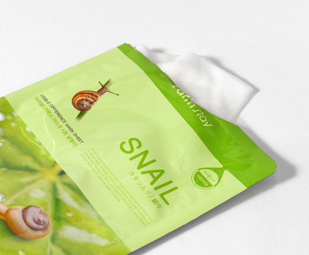 FarmStay Маска тканевая с муцином улитки - Visible diference mask sheet snail, 23мл