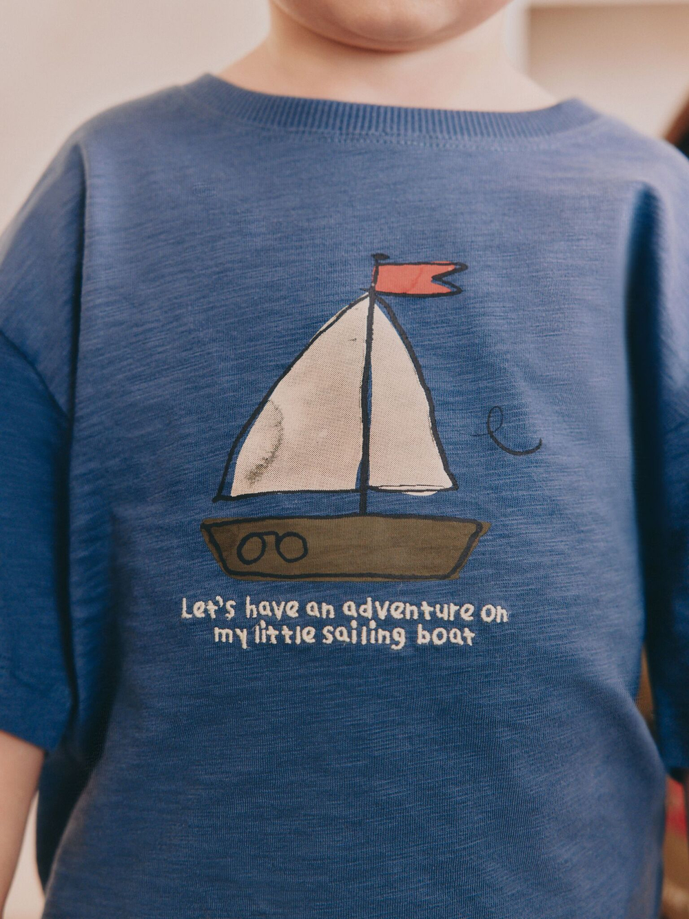 Пижама для мальчика Next AC0-919, 3 шт., Синий, Оранжевый, Бежевый