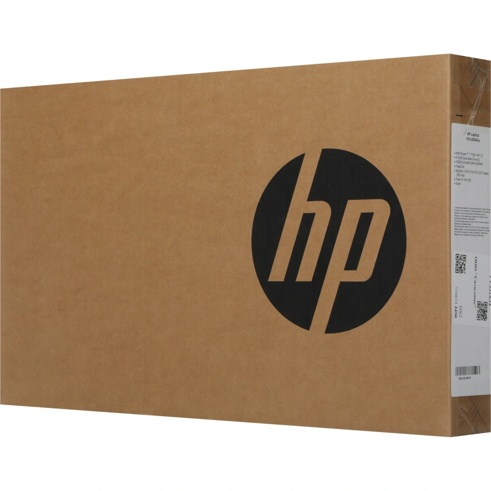 Ноутбук HP 15-fc0024ny Ryzen 7 7730U 16Gb SSD512Gb AMD Radeon Graphics 15.6" IPS FHD FreeDOS silver (B8AX0EA)