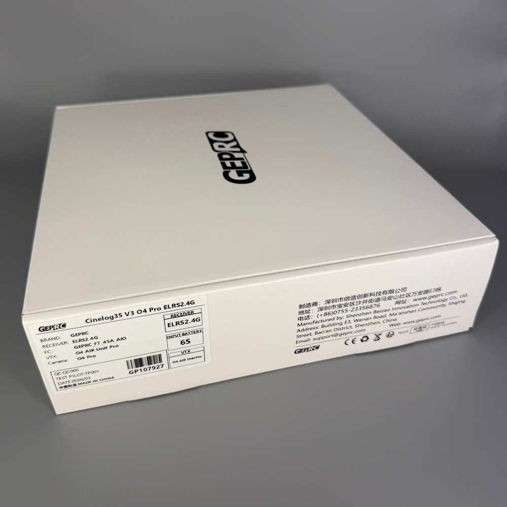 Квадрокоптер GepRc Cinelog35 V3 O4 Pro ELRS2.4G