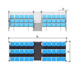 Трибуна МФ-1.2.33.00 (на 30 мест)