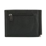 Зажим для купюр FABULA "Brooklyn", натуральная кожа, контрастная отстрочка, 86х126 мм, черный, Z.11.BR