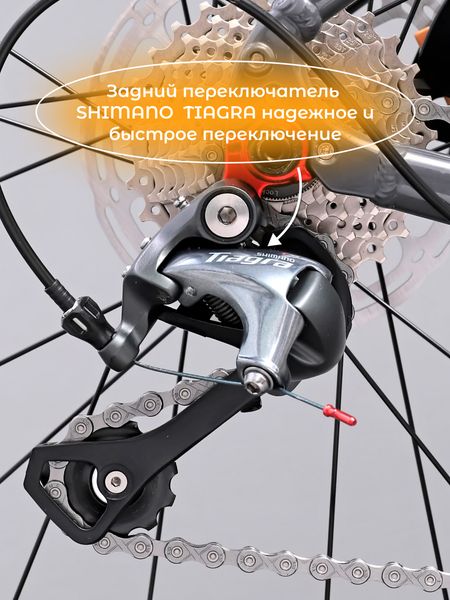 Скоростной шоссейный велосипед TWITTER SMILE ROAD BIKE DISK 4700-20S 700C