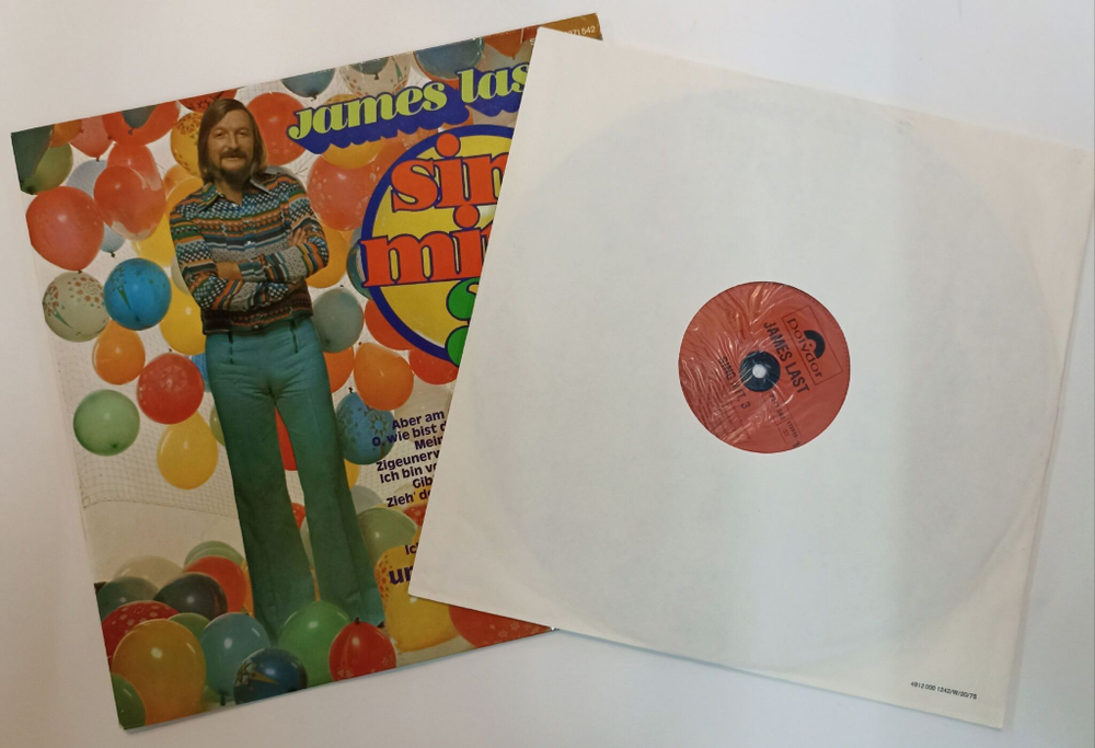 Винтажная виниловая пластинка LP James Last Sing Mit 3 (Germany 1975)