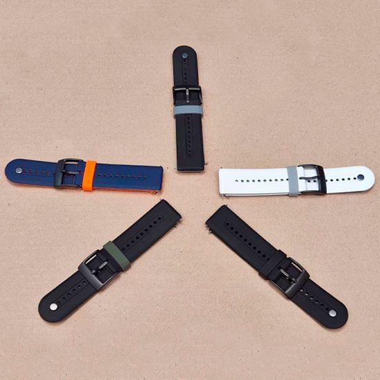 Ремешок 24 мм Elegant для Suunto 9 Baro, Suunto 7, Suunto Spartan Sport силиконовый (Черный)