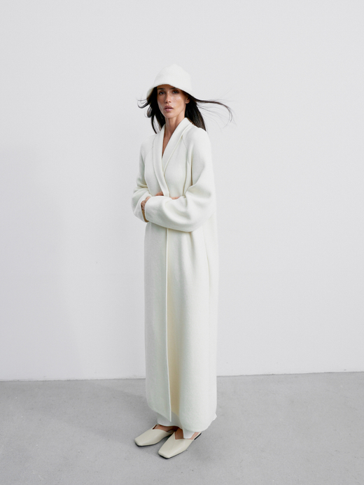 Кардиган-пальто SEVARA, молочный