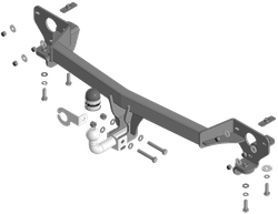 Фаркоп Motodor GAC GS8 2023 - н.в (с оцинков. шаром)(паспорт и сертификат в комплекте)(без электрики) арт.97803-A