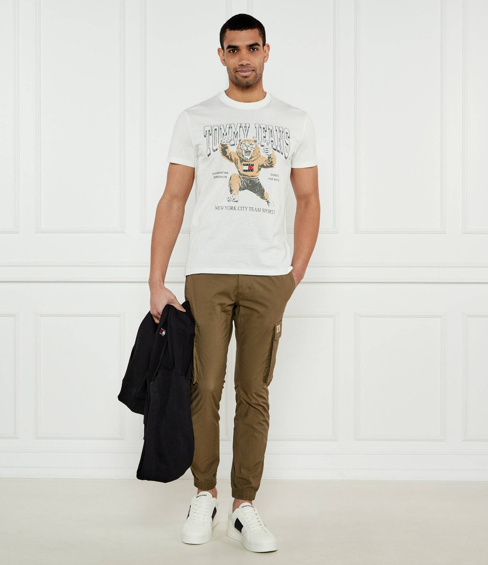 Футболка Tommy Jeans - экрю(DM0DM20818)