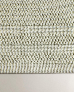 Zara Home - Нескользящий коврик для ванной из хлопка, синий, 50x70 см