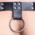 Черная мужская портупея «Оки-Чпоки» с ремнями (Размер: S-M) (Цвет: черный)