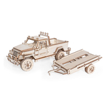 Деревянный конструктор Внедорожник КОНДОР с прицепом (Lemmo)