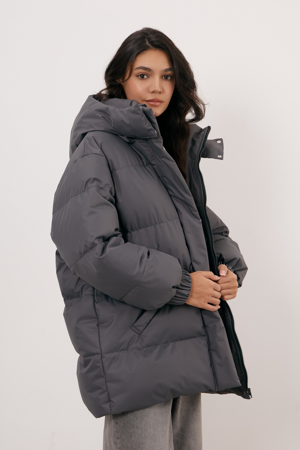 Пуховик COLD SEASON, асфальт