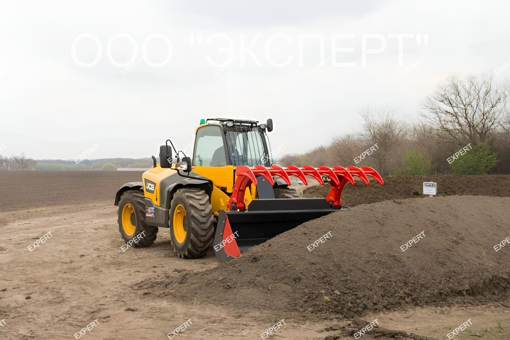 Ковш с захватом на Телескопический мини-погрузчик New Holland