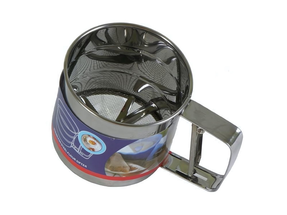 Сито-кружка для муки одинарная сетка 52812