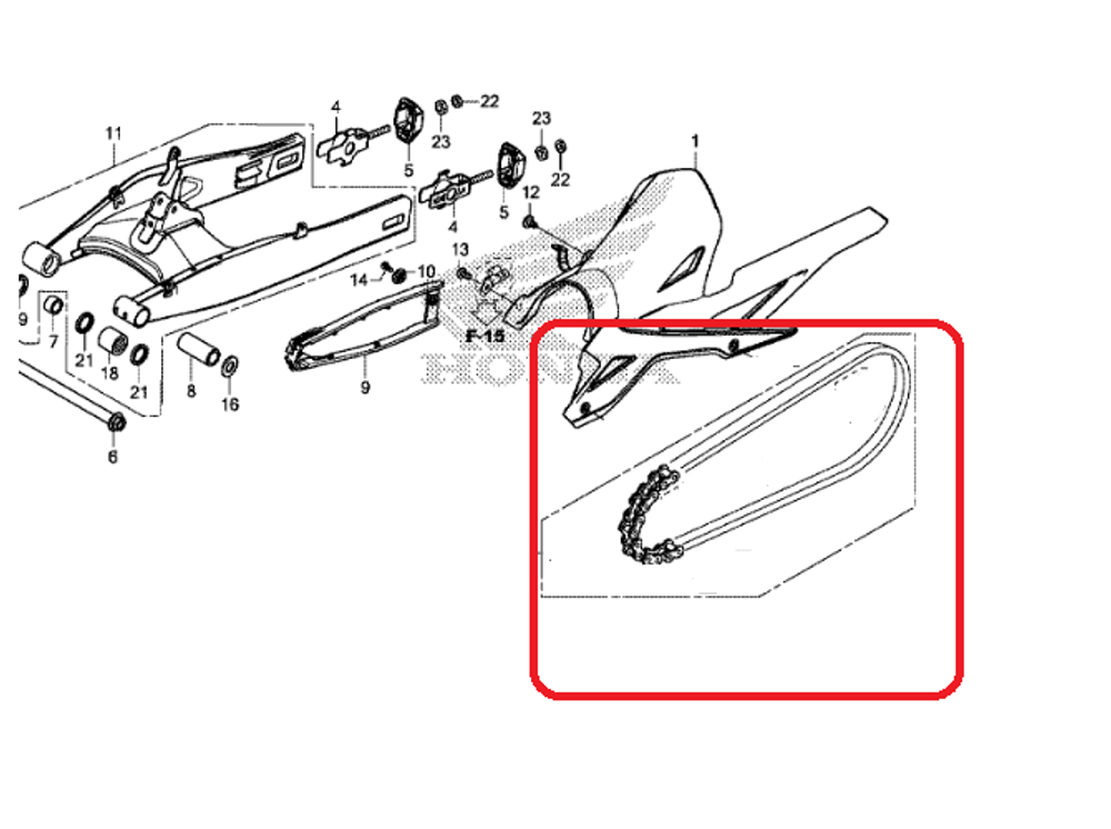 108L chain. OEM. 40530-KYJ-902. CHAIN, DRIVE (DID520VF-108LE). ENDLESS 520 Chain DID 520 O-ring