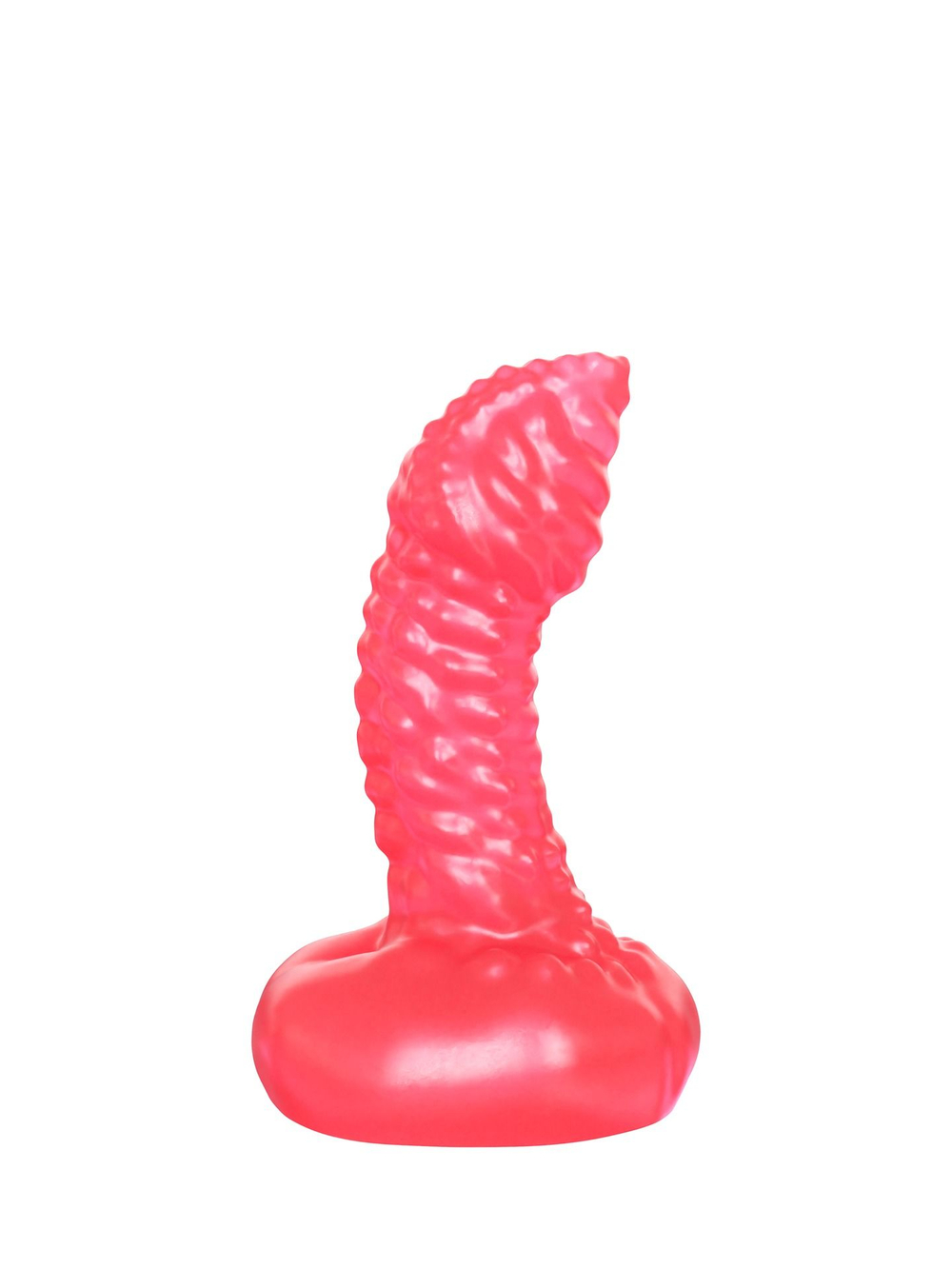 Анальный фаллоимитатор LOVETOY, 7,1 см, розовый, рельефный