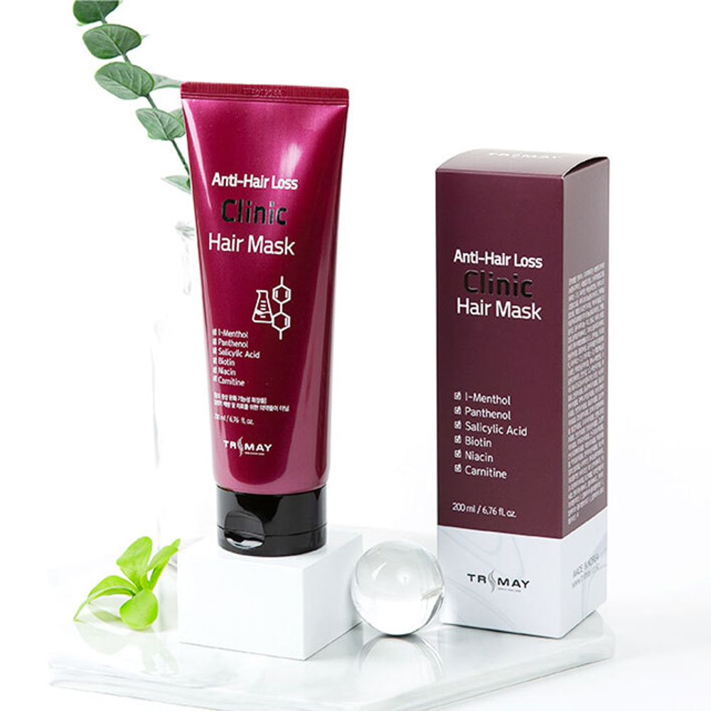 Маска против выпадения волос TRIMAY Anti-Hair Loss Clinic Hair Mask 200 мл.