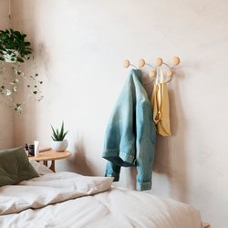 Вешалка для одежды настенная Umbra Dotsy белая/бежевая