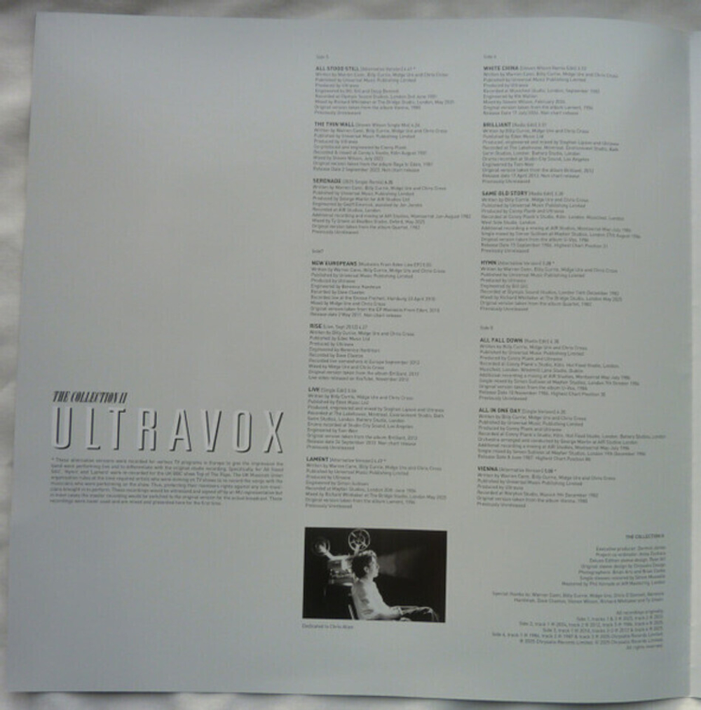 Ultravox / The Collection (Clear Vinyl)(Limited Edition)(4LP)