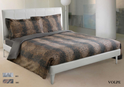 Постельное белье семейное Roberto Cavalli Volpe коричневое